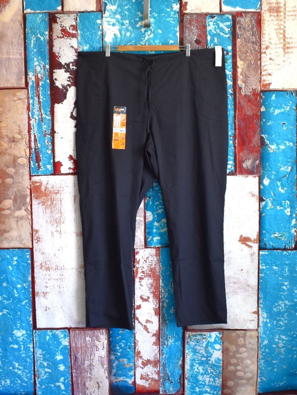 Women's Scrubstar Drawstring Pants w/ Cargo Easy Fit Straight 3XLARGE Pewter NEW